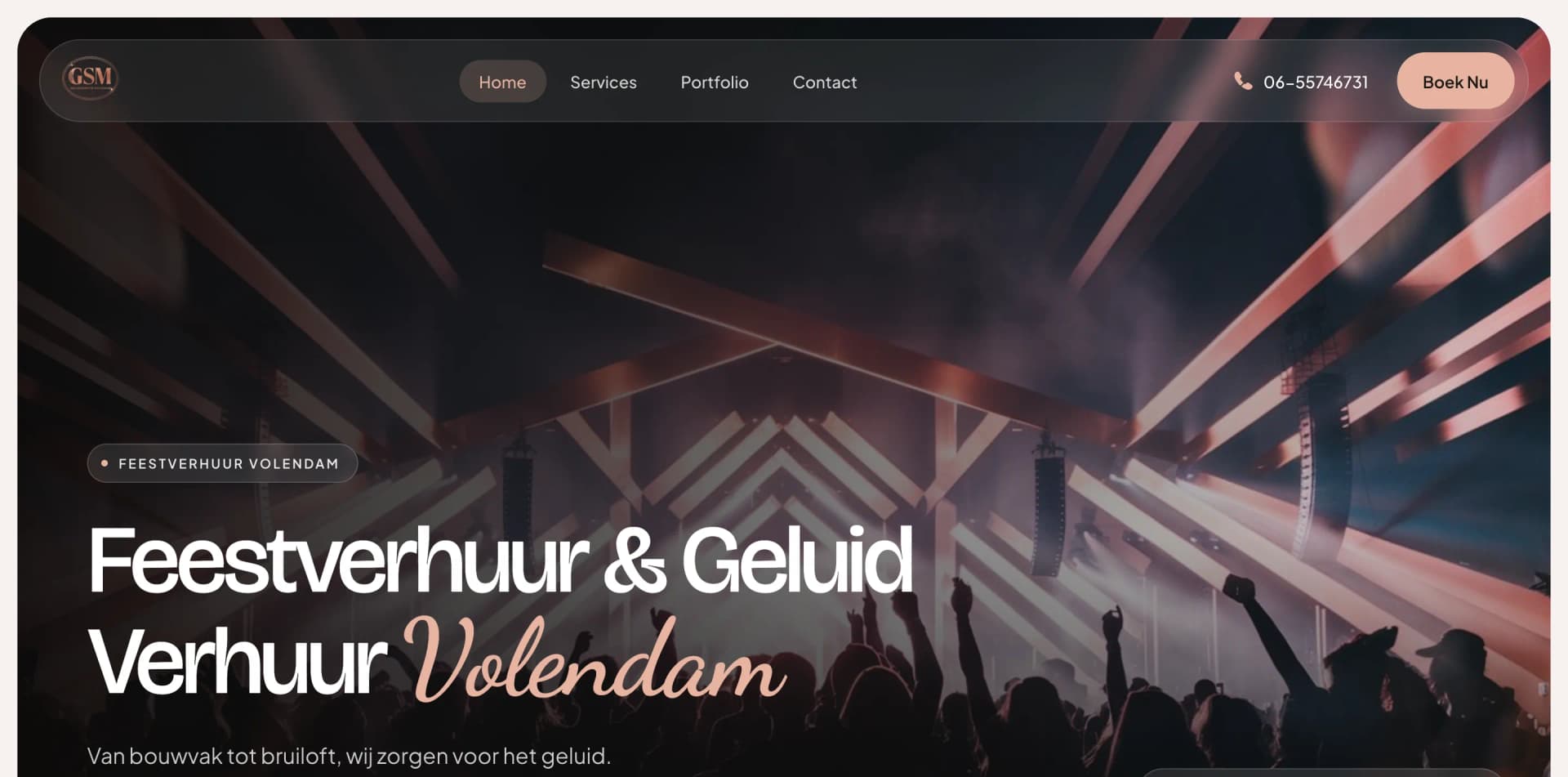 Website van GSM Volendam